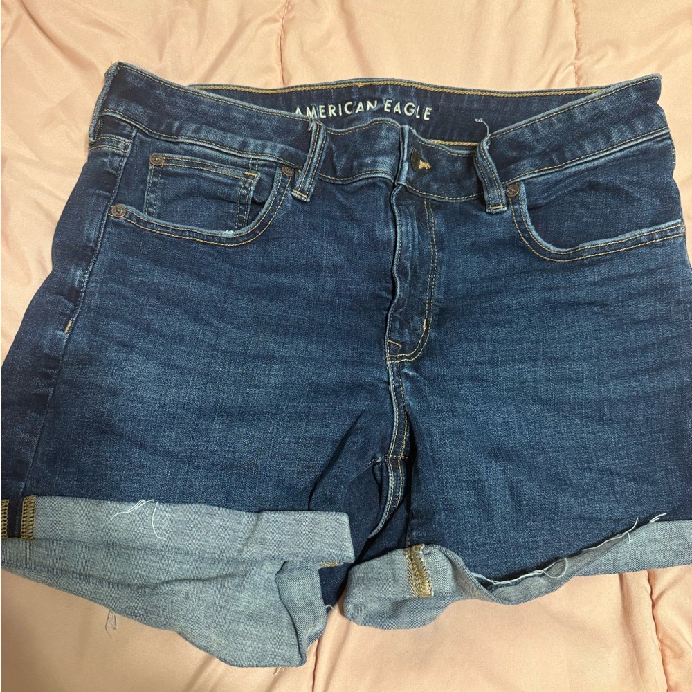 American Eagle Outfitters Dark Blue Jean Shorts